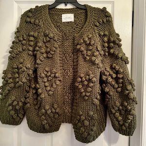 Chic wish Knit Your Love Cardigan in Army Green